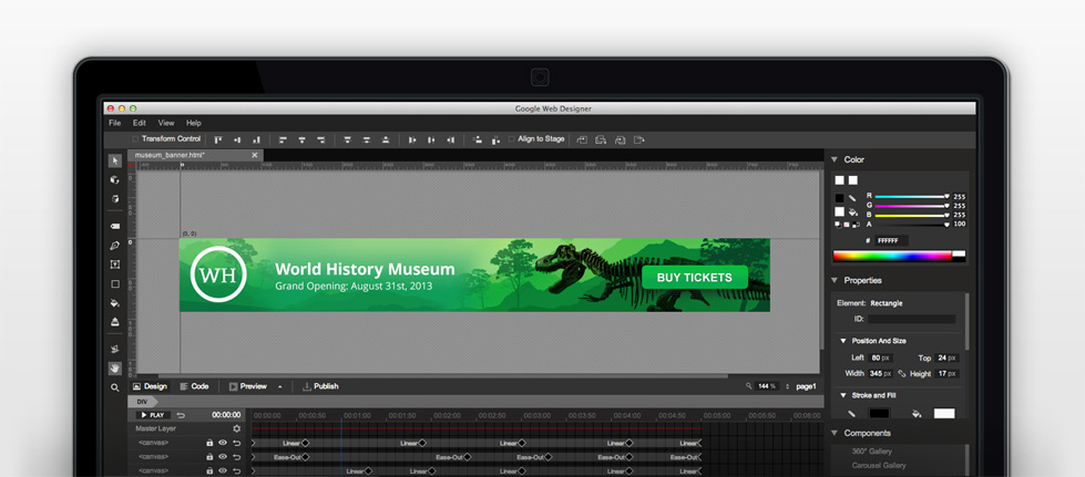 Google facilita la creación en HTML 5 con Web Designer