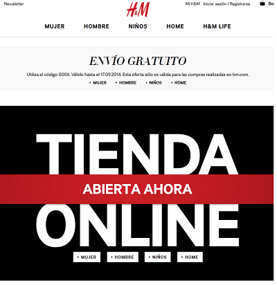 Tacón toxicidad Sabio Una rezagada H&M estrena tienda online en España | Silicon