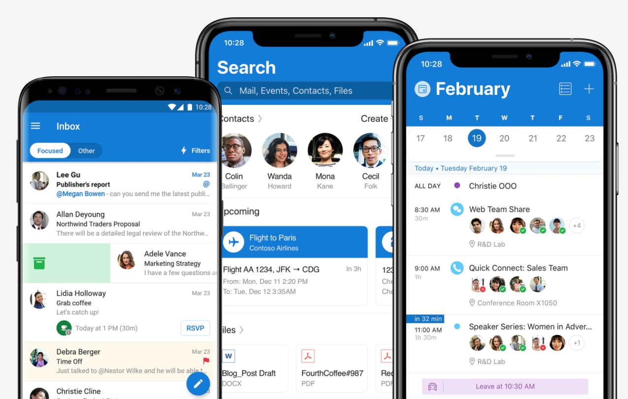Renovación de las apps de Outlook para iOS y Android