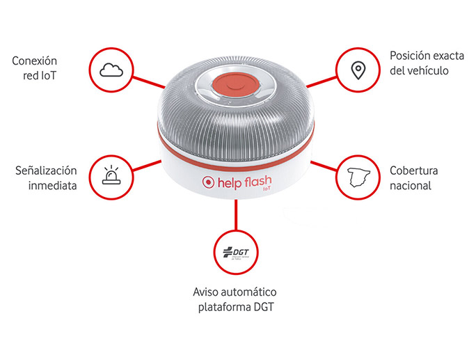 Help Flash IoT V16: las primeras balizas conectadas con la DGT 3.0